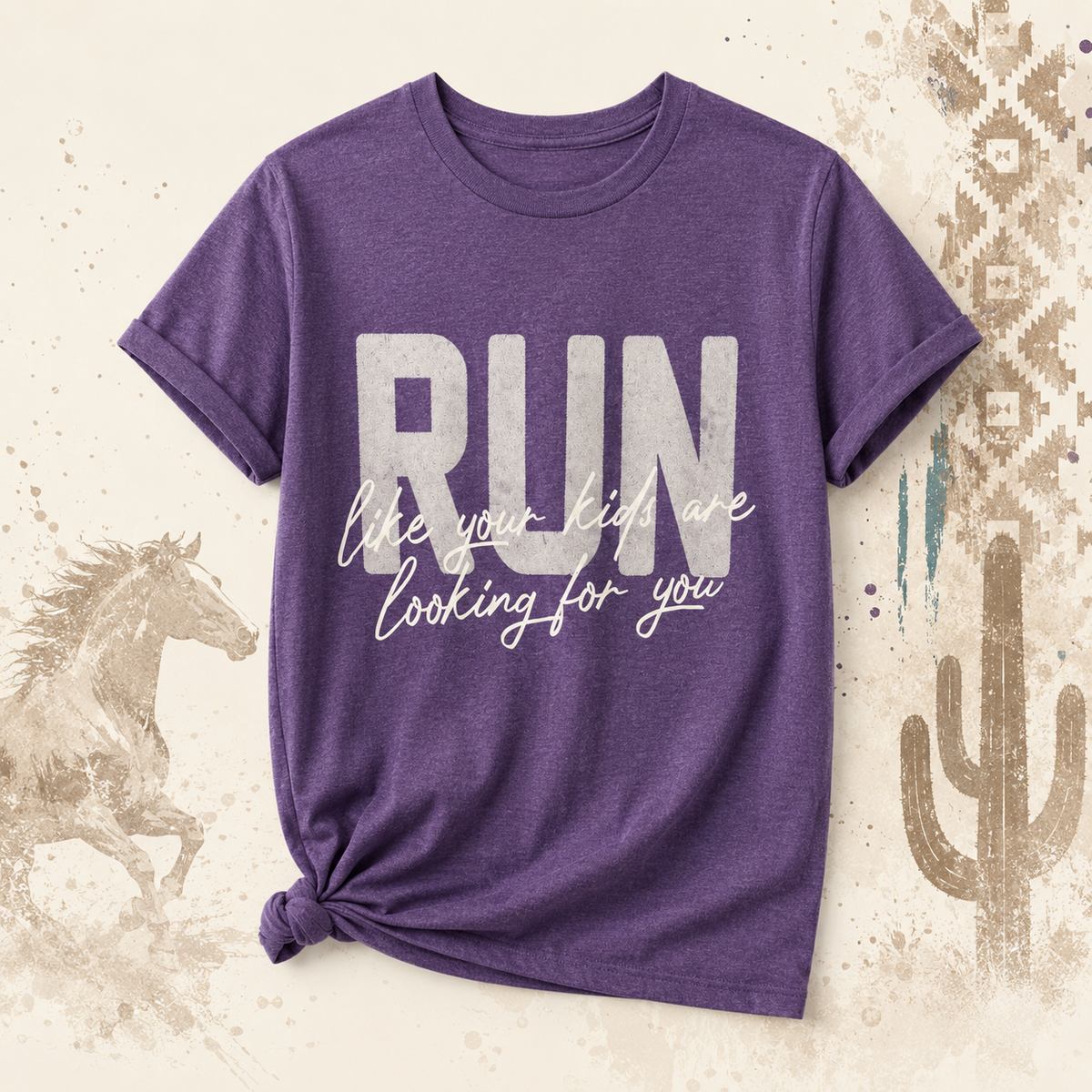 Run Like Your Kids Are Looking For You Tee