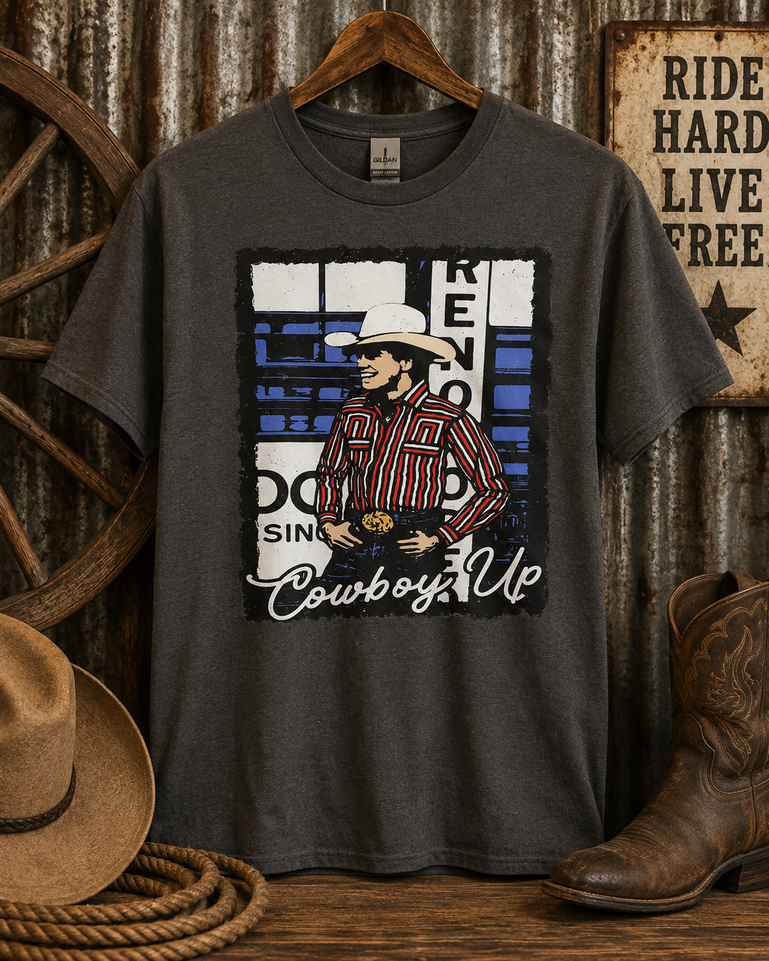 Cowboy Up Reno Graphic T