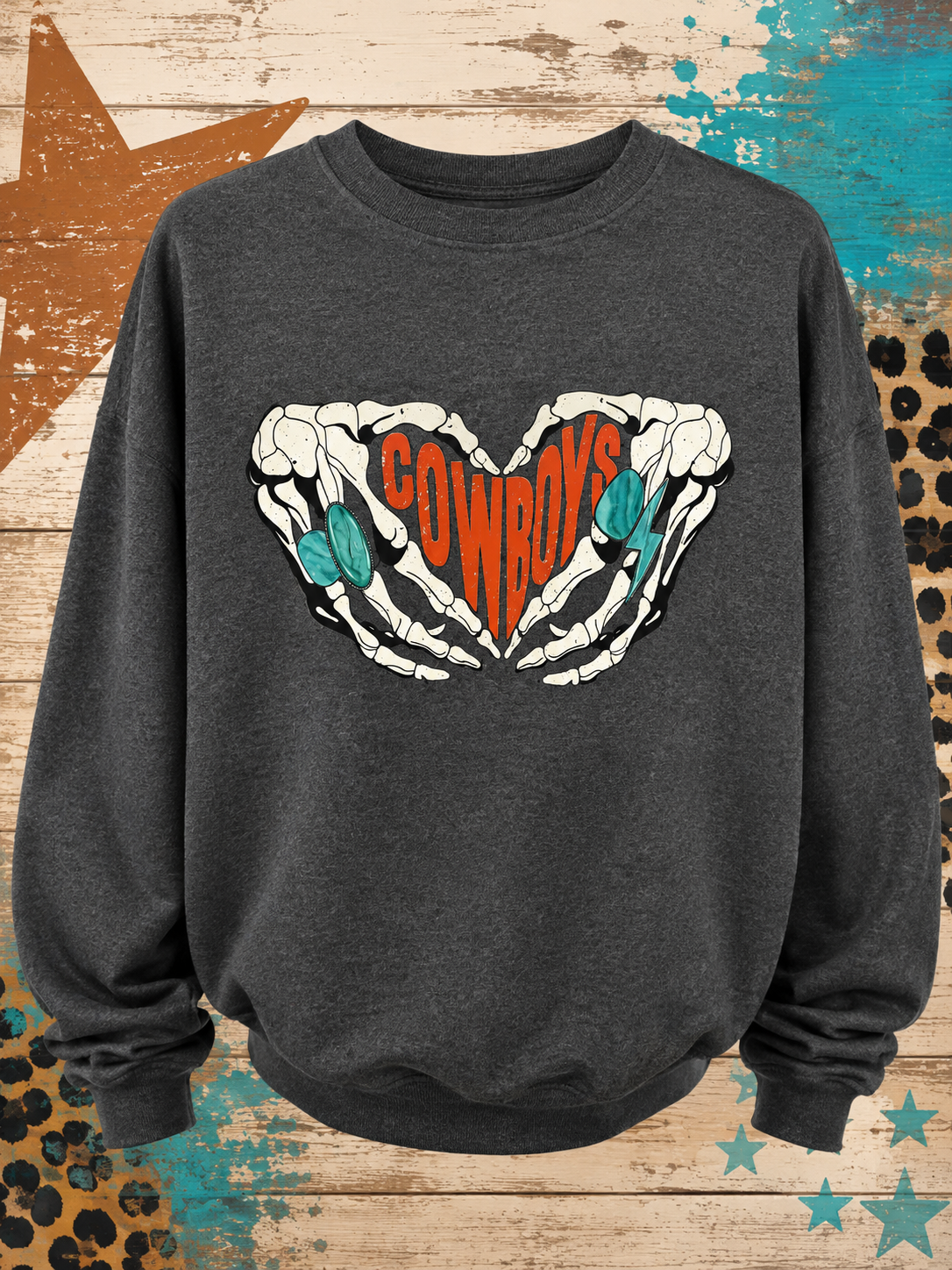 Cowboys Heart Dark Grey Sweatshirt