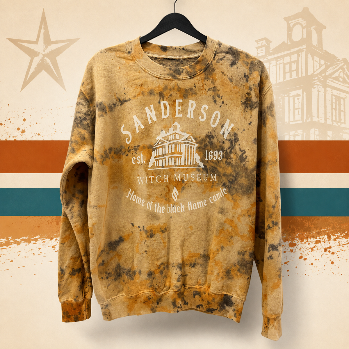 Sanderson Witch Museum Bleached Sweatshirt