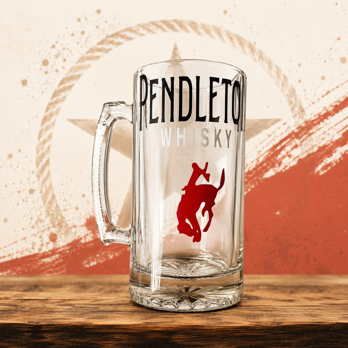 Pendleton Whisky Bucking Horse Beer Mug