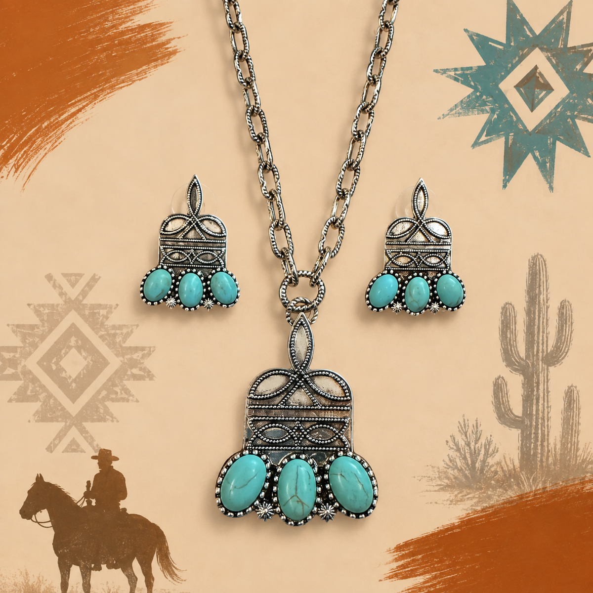 Turquoise Trailblazer Jewelry Set