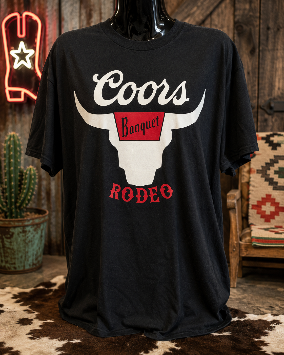 Coors Rodeo Longhorn Graphic Tee