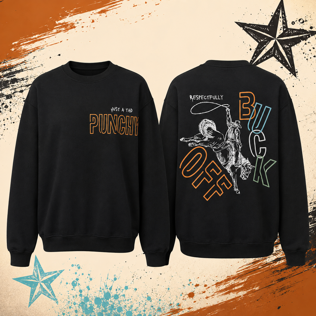 Respectfully Buck Off Western Crewneck