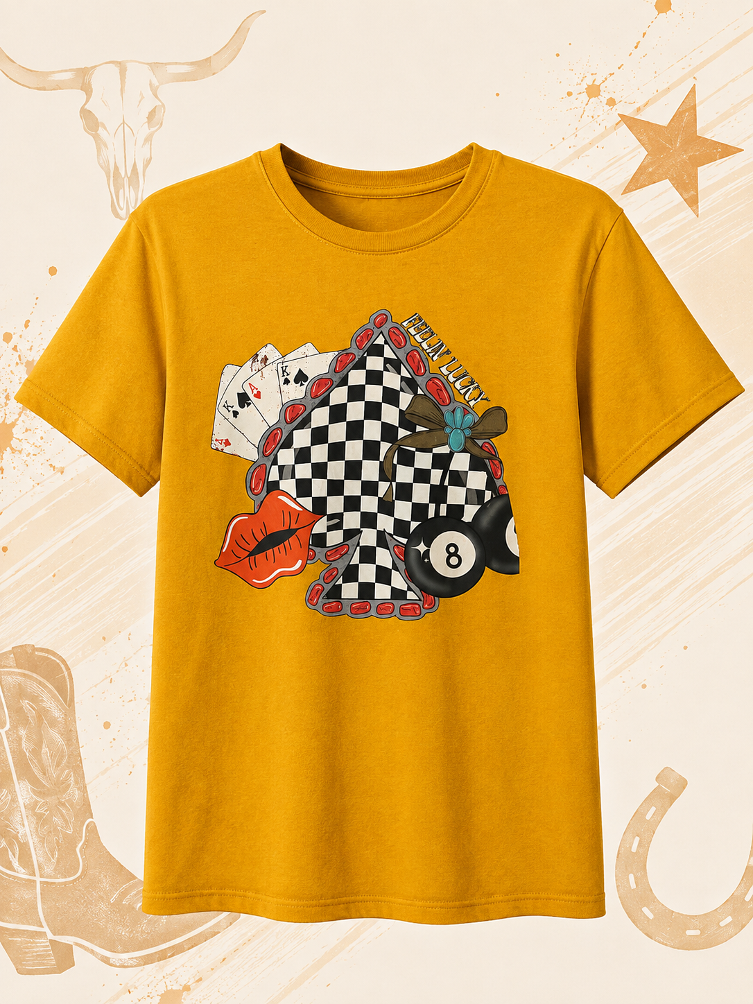 Feelin’ Lucky Western Graphic Tee