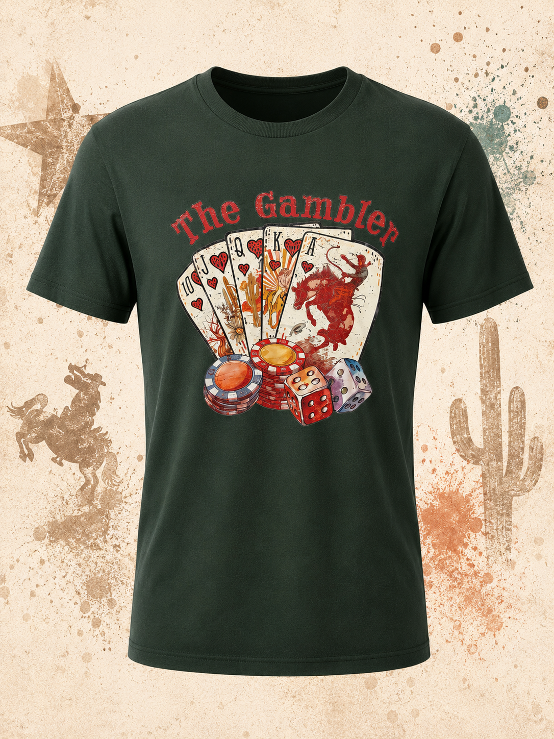 The Gambler Western Graphic Tee