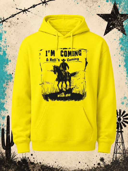 Hell’s Coming With Me Neon Hoodie