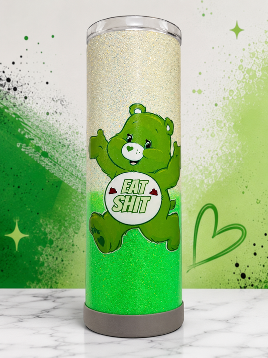 Zero Cares Given Glitter Tumbler – BLEMISHED / SOLD AS IS