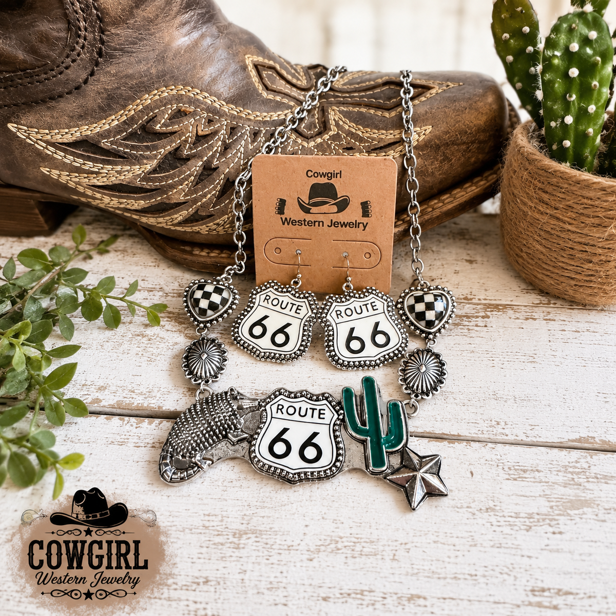 Route 66 Western Charm Jewelry Set