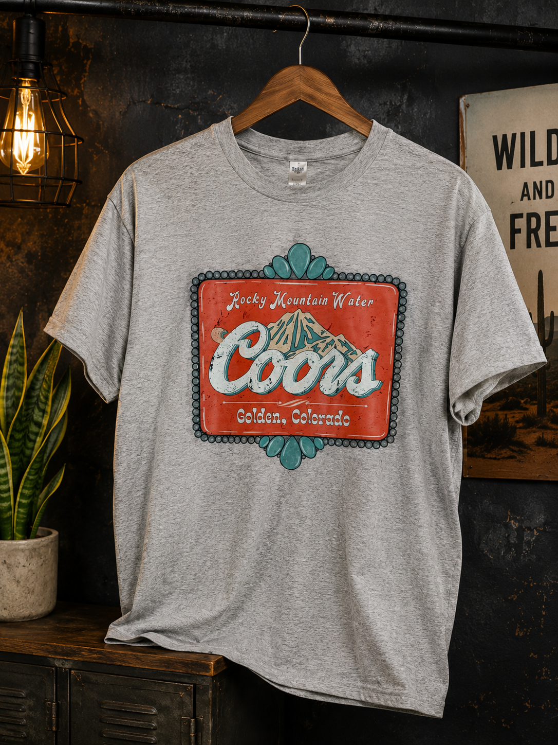 Rocky Mountain Coors Western Graphic Tee