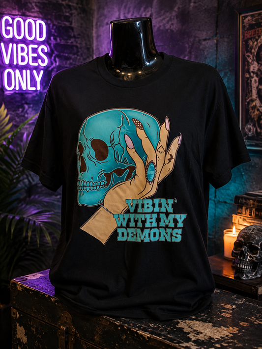 Vibin’ With My Demons Western Tee