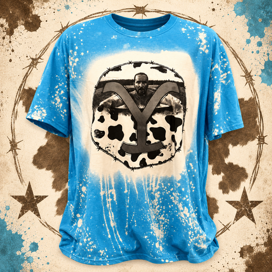 Yellowstone Y Cowhide Bleached Tee