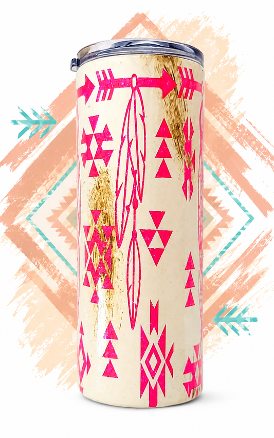 Pink Desert Arrow Tumbler