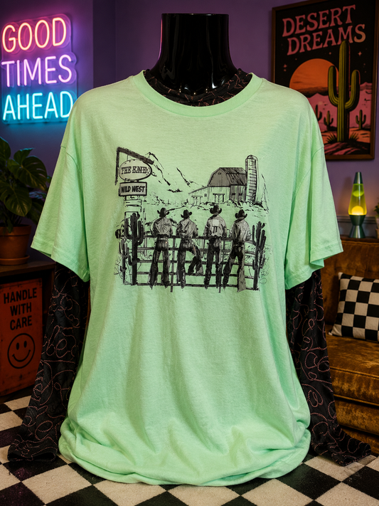 Fence Line Cowboys Graphic Tee