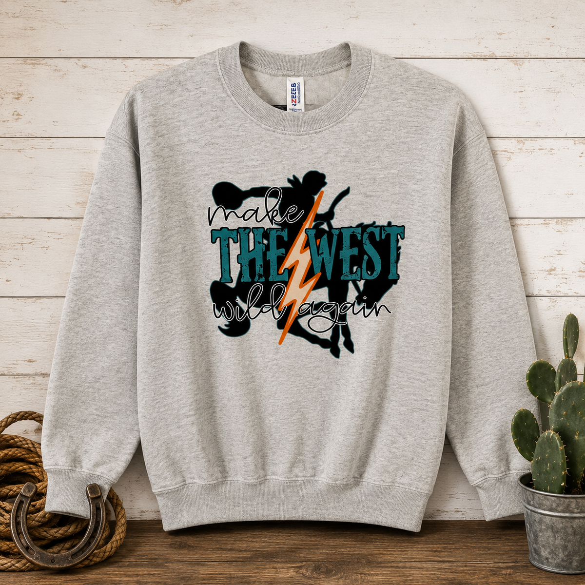 Wild West Again Youth Crewneck