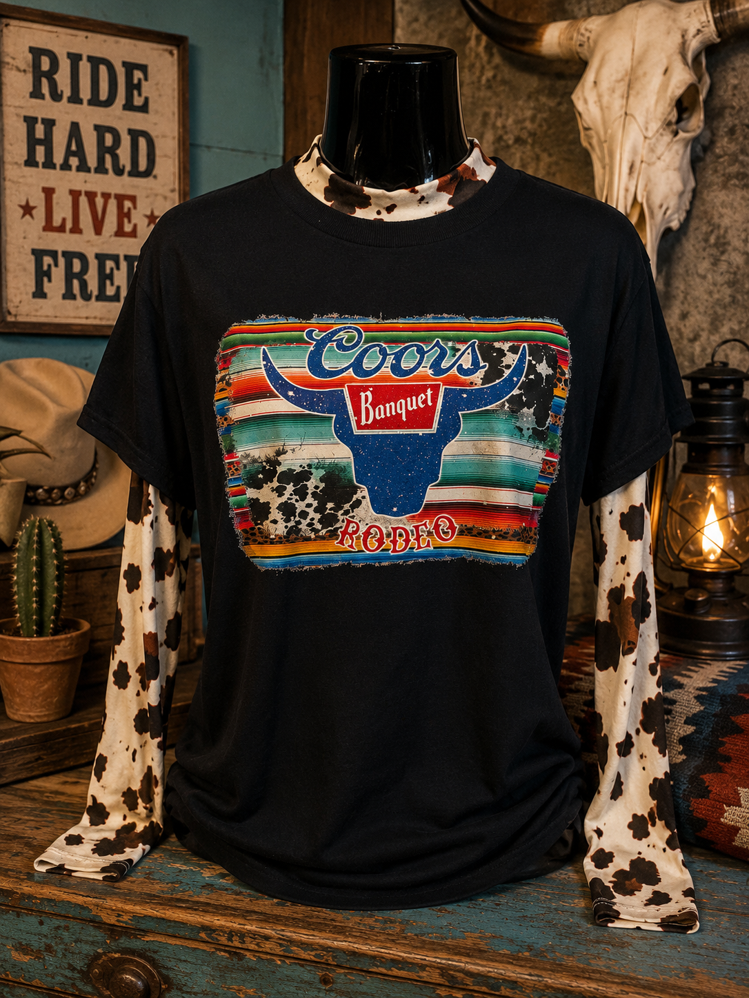 Banquet Rodeo Serape Graphic Tee