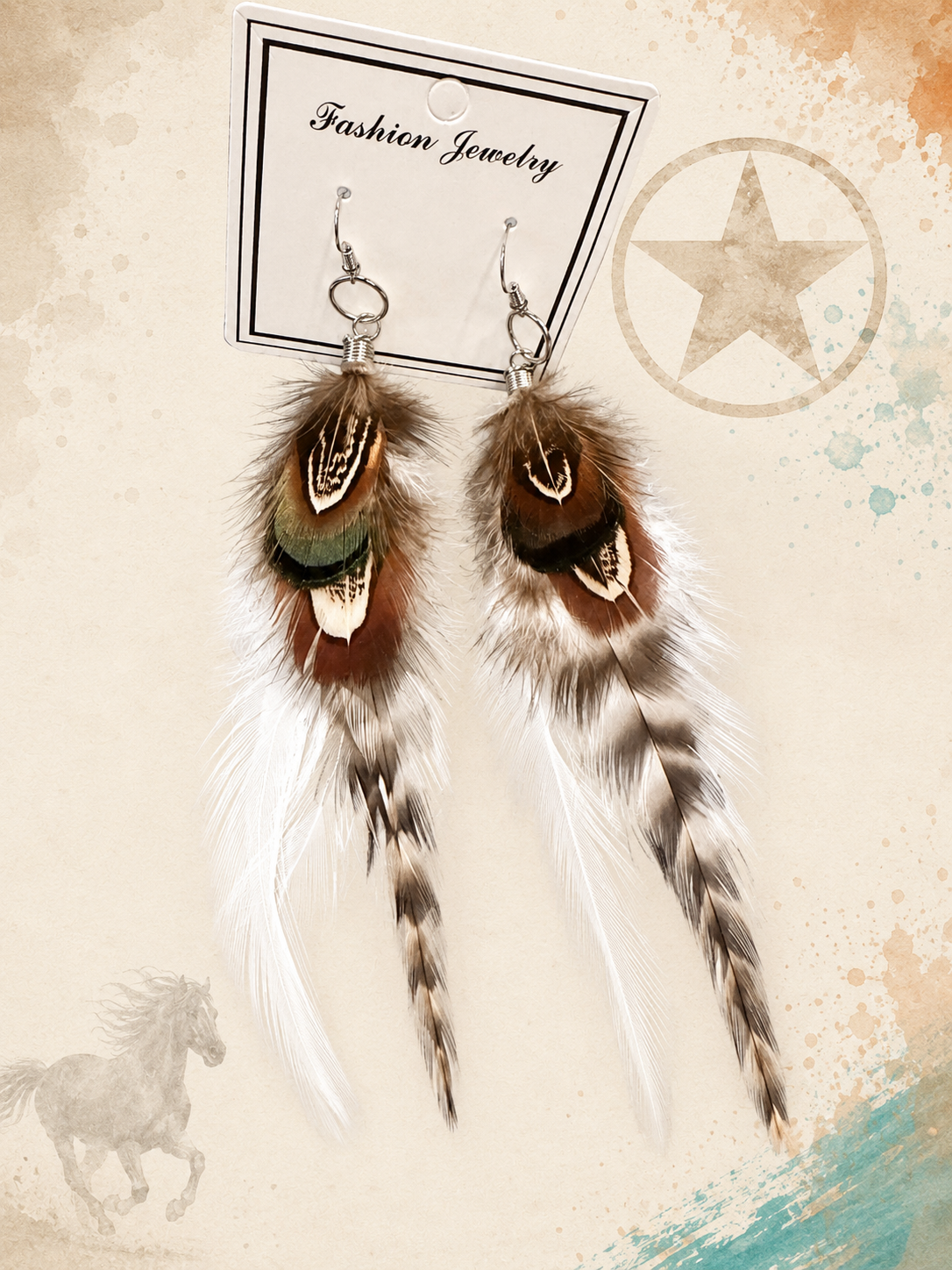 Wild Prairie Feather Earrings