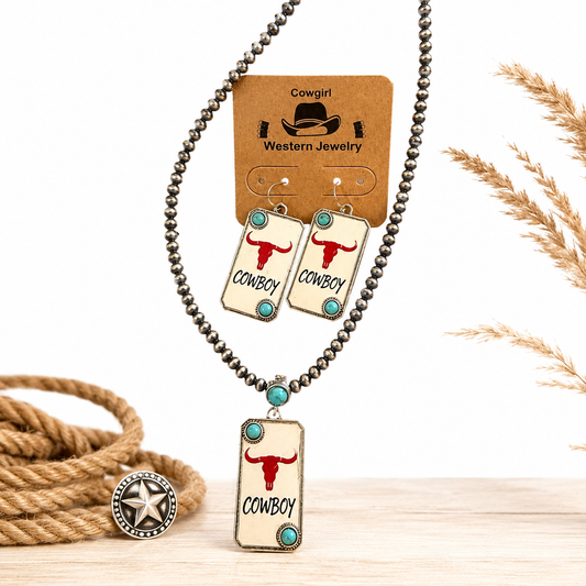 Cowboy Country Jewelry Set