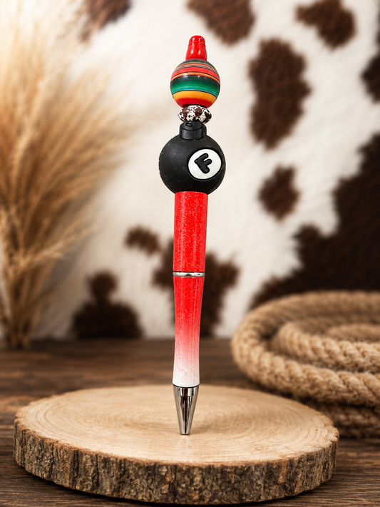 F-Bomb Serape Beaded Pen