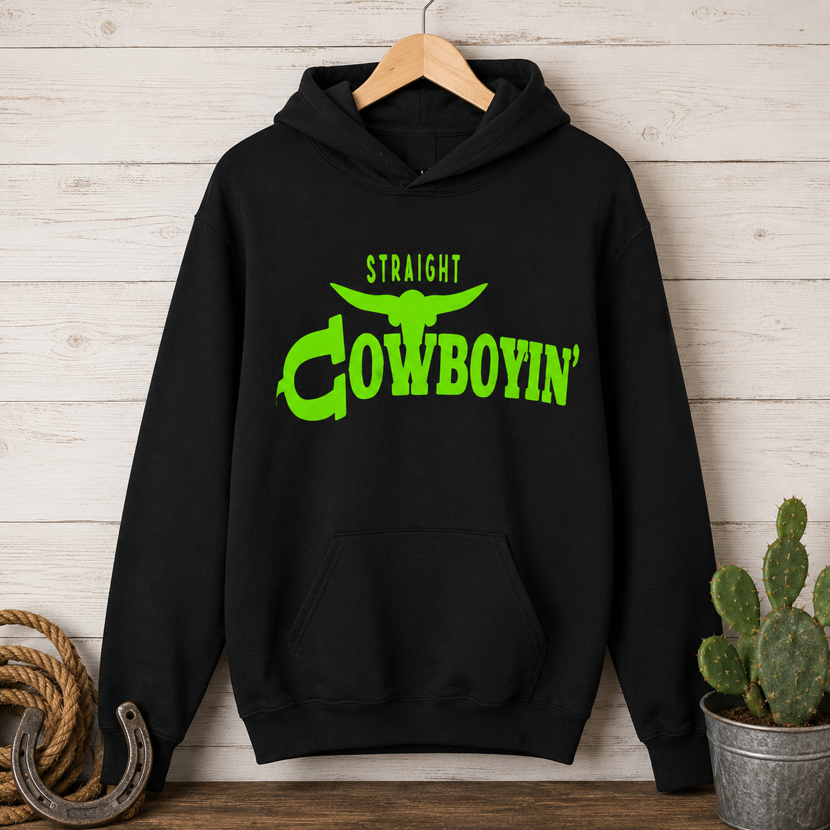 Straight Cowboyin’ Youth Hoodie