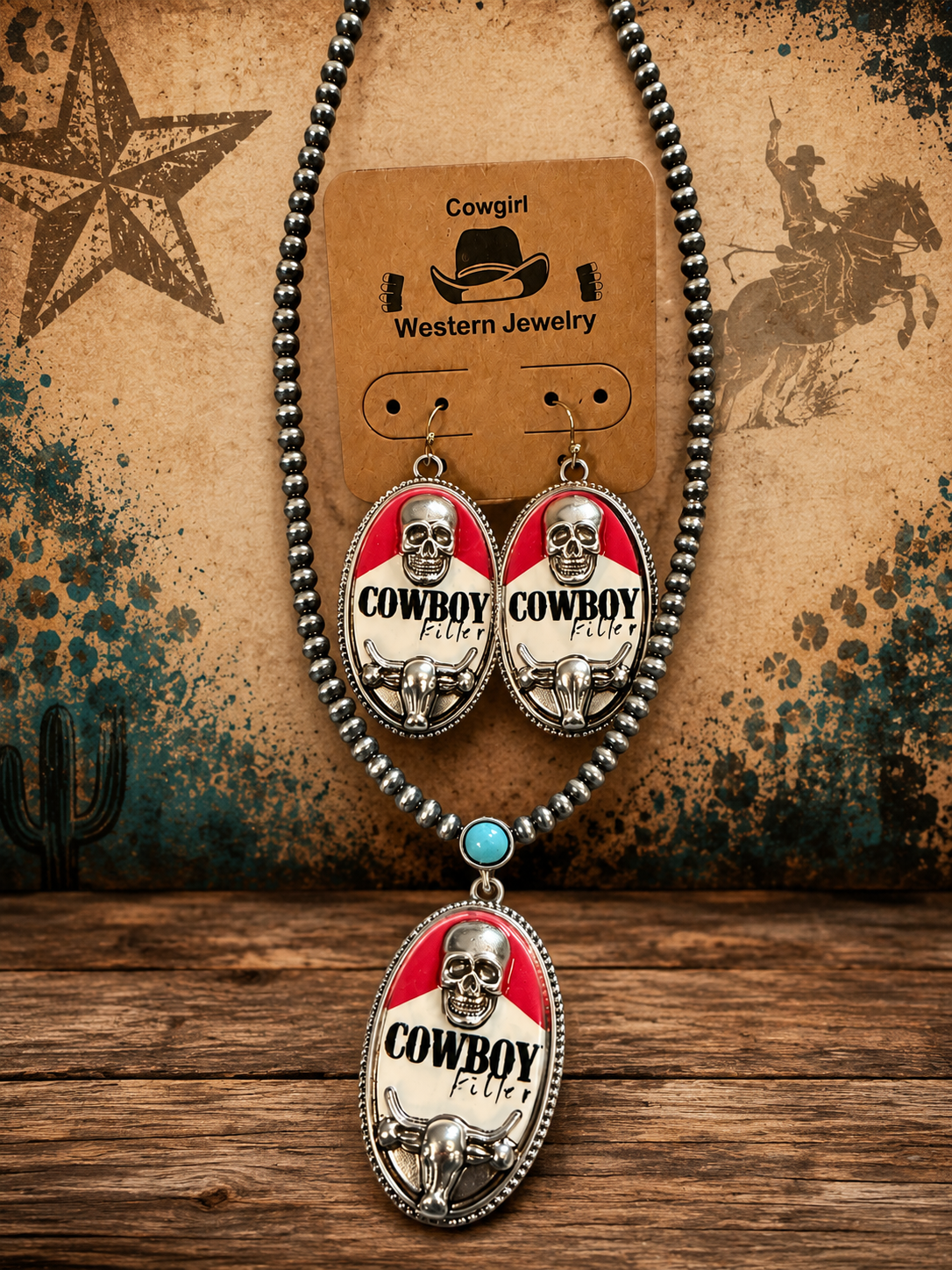 Deadly in the Saddle Jewelry Set