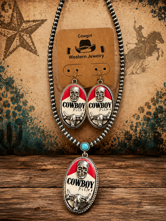Deadly in the Saddle Jewelry Set