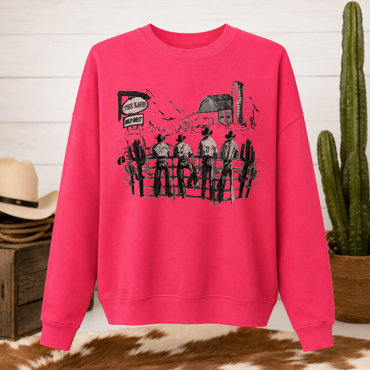 Midwest Cowboys Western Graphic Sweatshirt