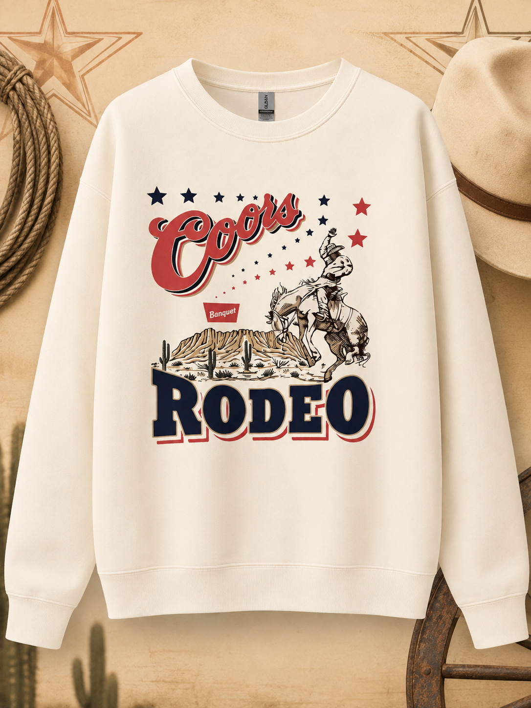 Coors Rodeo Western Graphic Sweatshirt