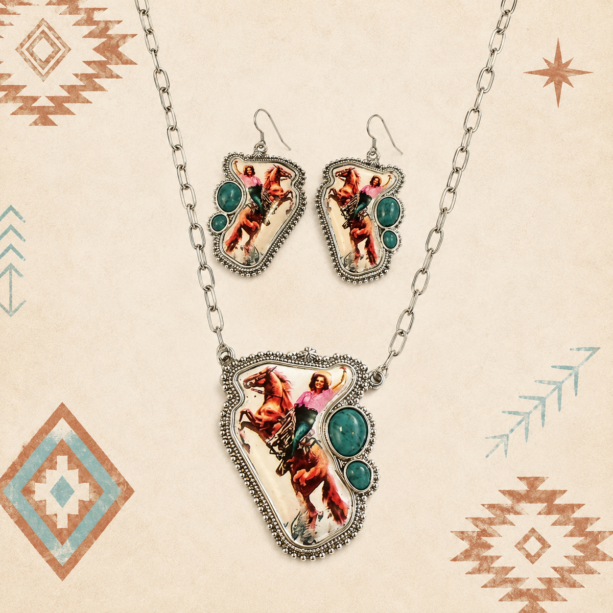 Wild Hearts & Wild Horses Jewelry Set