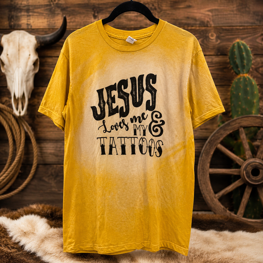 Jesus Loves Me & My Tattoos Graphic Tee