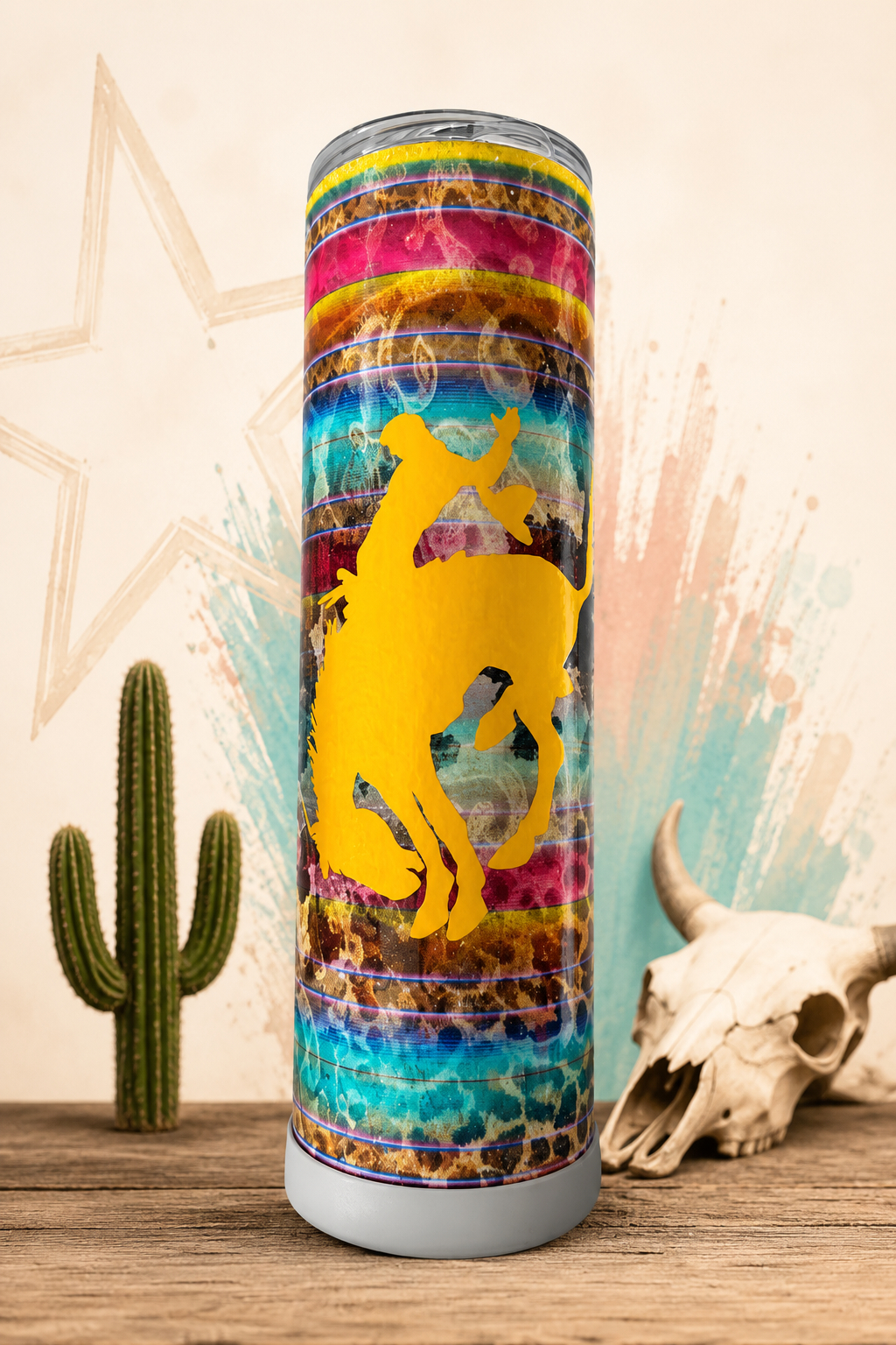 Wild Serape Bronc Tumbler