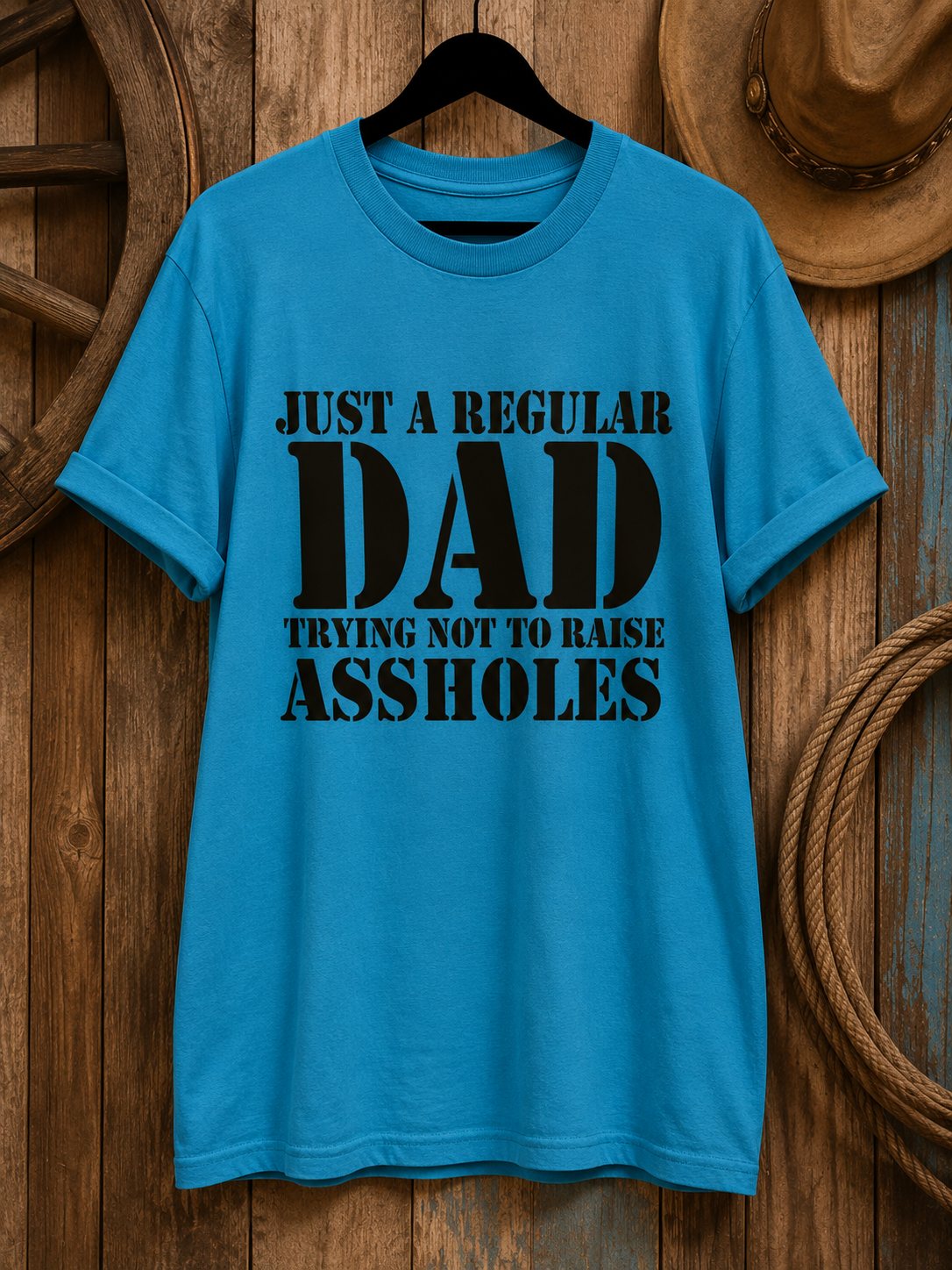 Regular Dad Turquoise Graphic Tee