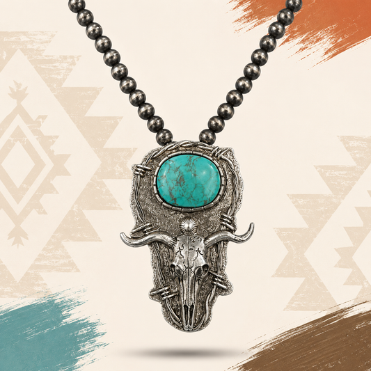 Turquoise Longhorn Legacy Necklace
