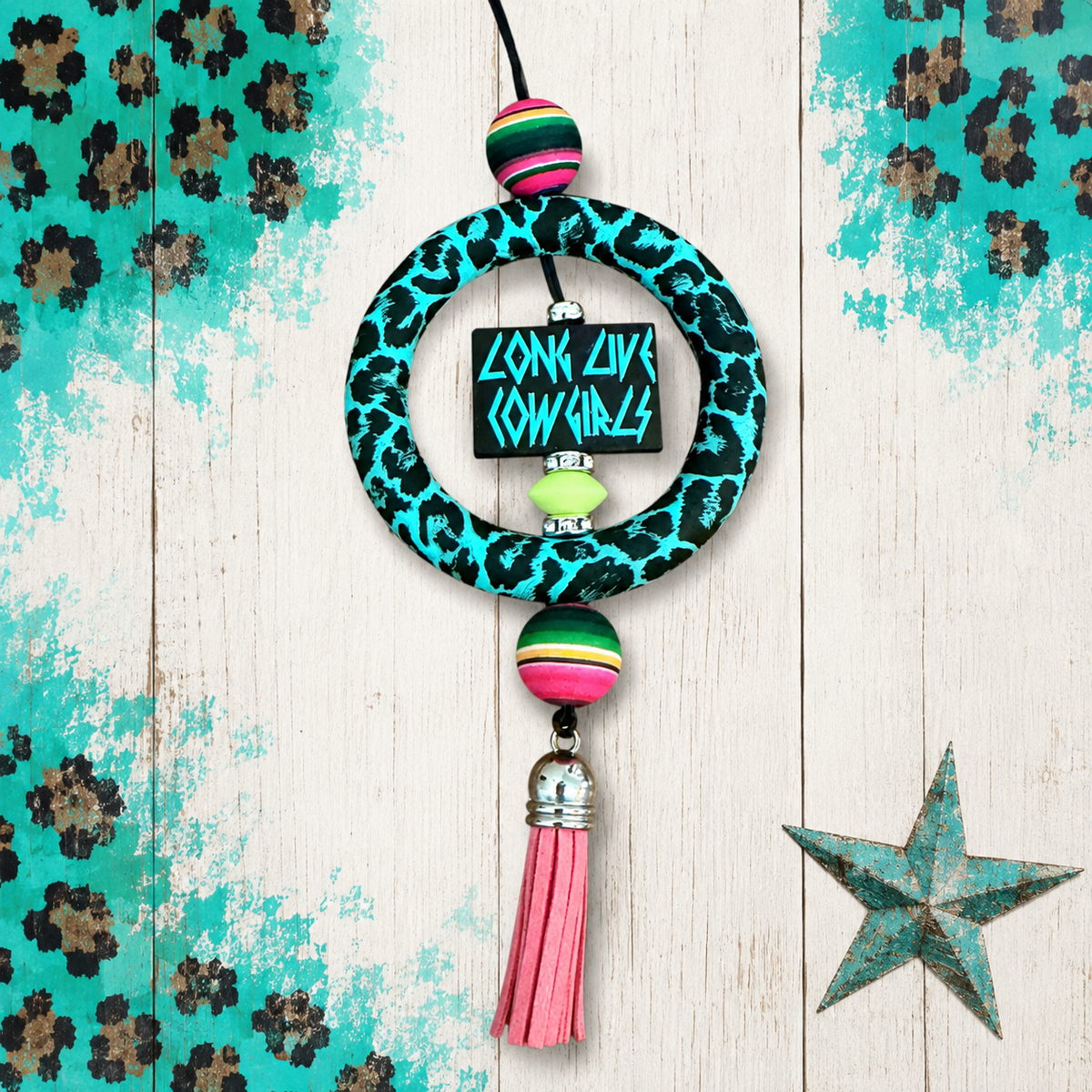 Long Live Cowgirls Rearview Mirror Hanger