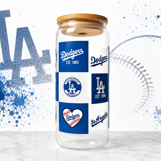 Dodger Blue Game Day Glass Can