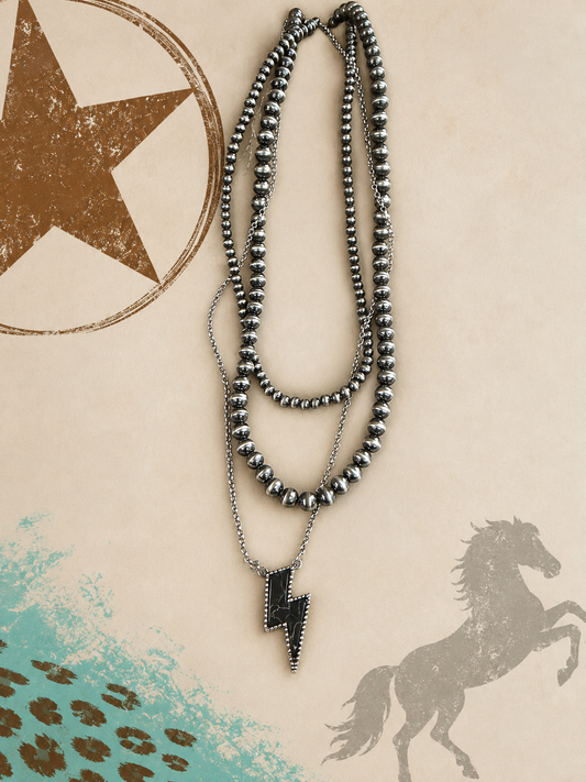 Midnight Strike 3-Layer Necklace