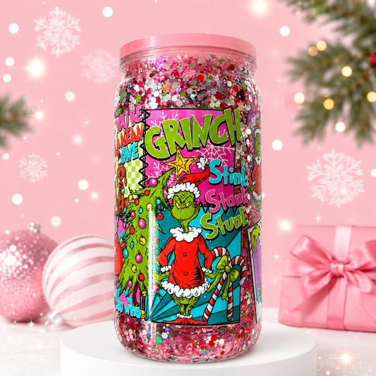 Stink Stank Stunk Christmas Glitter Tumbler