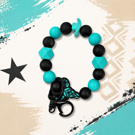 Turquoise Renegade Wristlet Keychain
