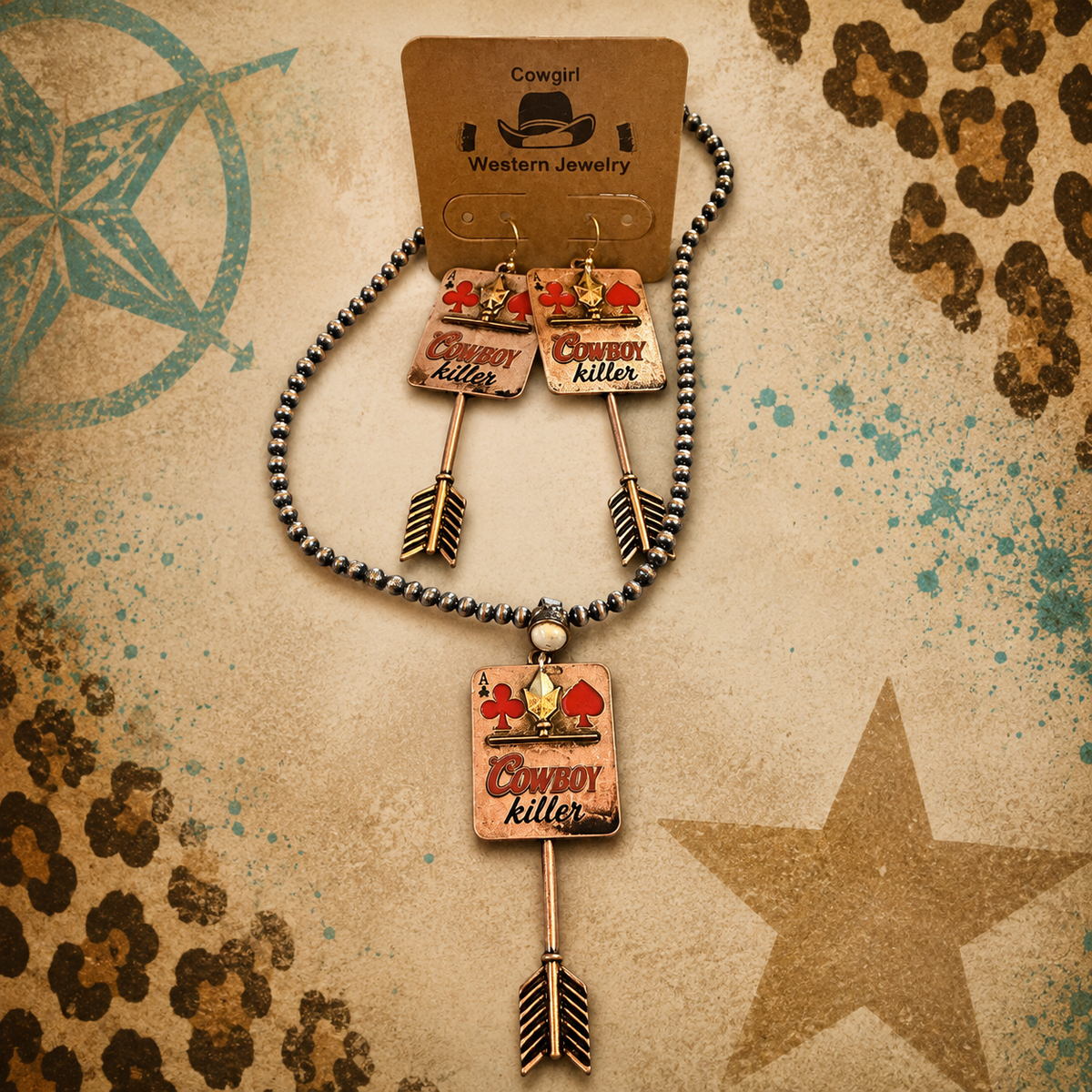 Deadly Draw Cowboy Killer Jewelry Set