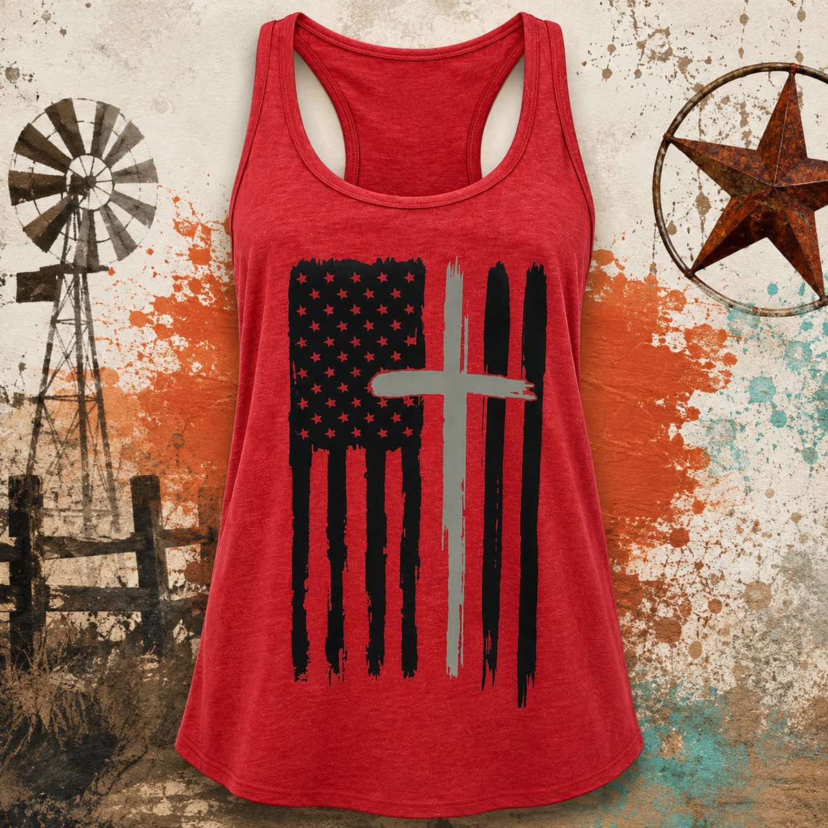 Faith & Freedom Racerback Tank
