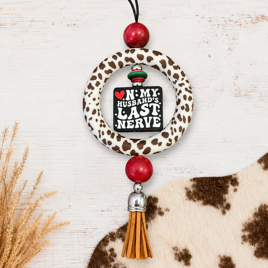 Last Nerve Cowgirl Rearview Mirror Hanger