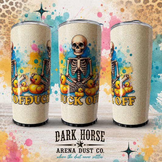 Duck Off Skeleton Tumbler
