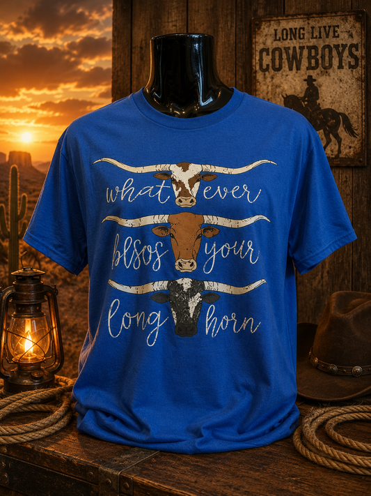 Whatever Blesses Your Longhorn Graphic Tee