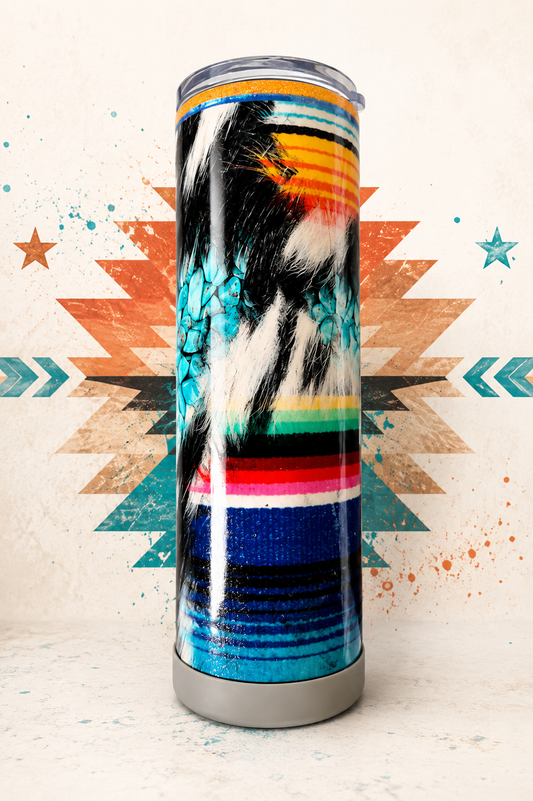 Turquoise Trail Serape Tumbler