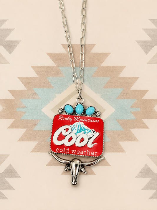 Cold One Cowgirl Necklace