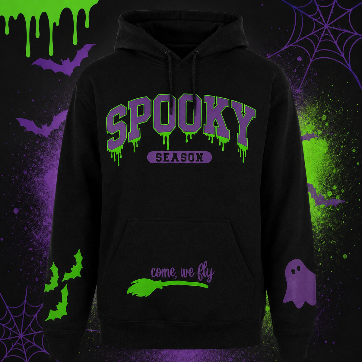 Spooky Season Come We Fly Hoodie