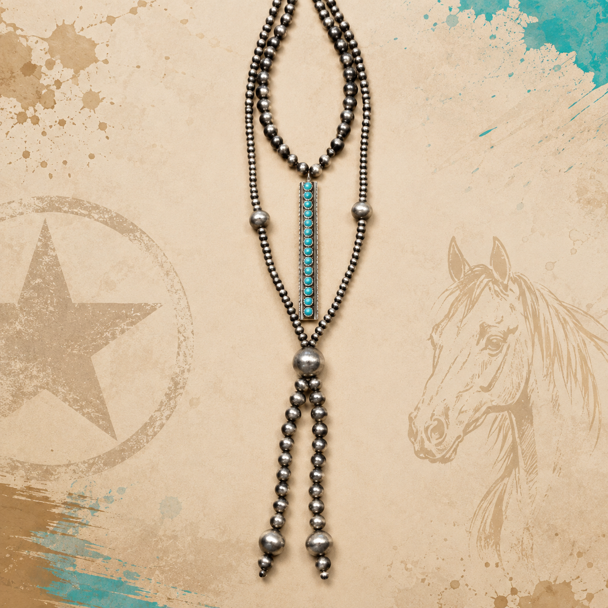 Turquoise After Midnight Necklace