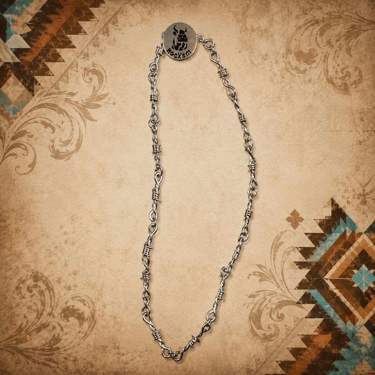 Caught in the Wire Western Necklace