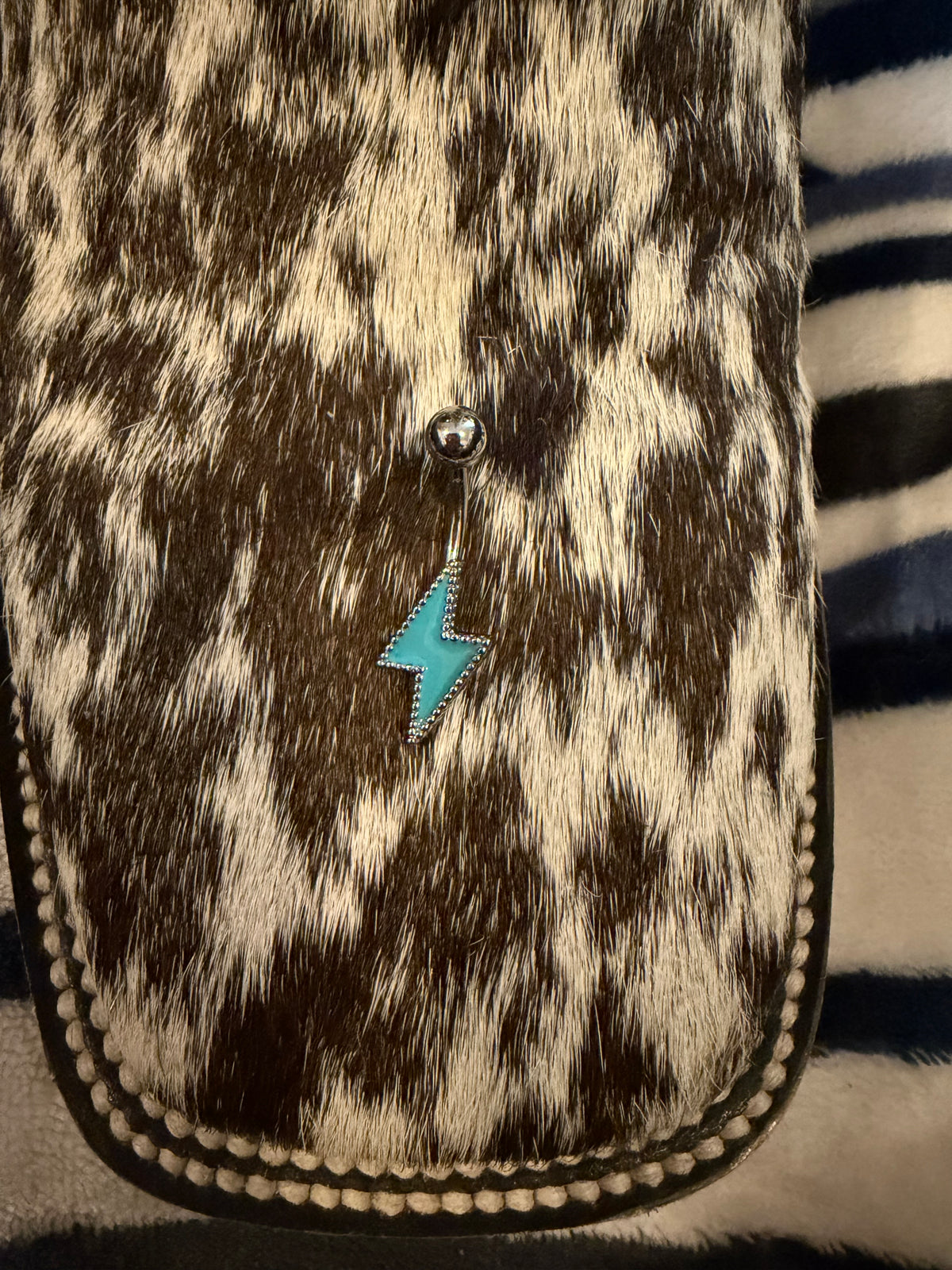 Turquoise Strike Belly Ring