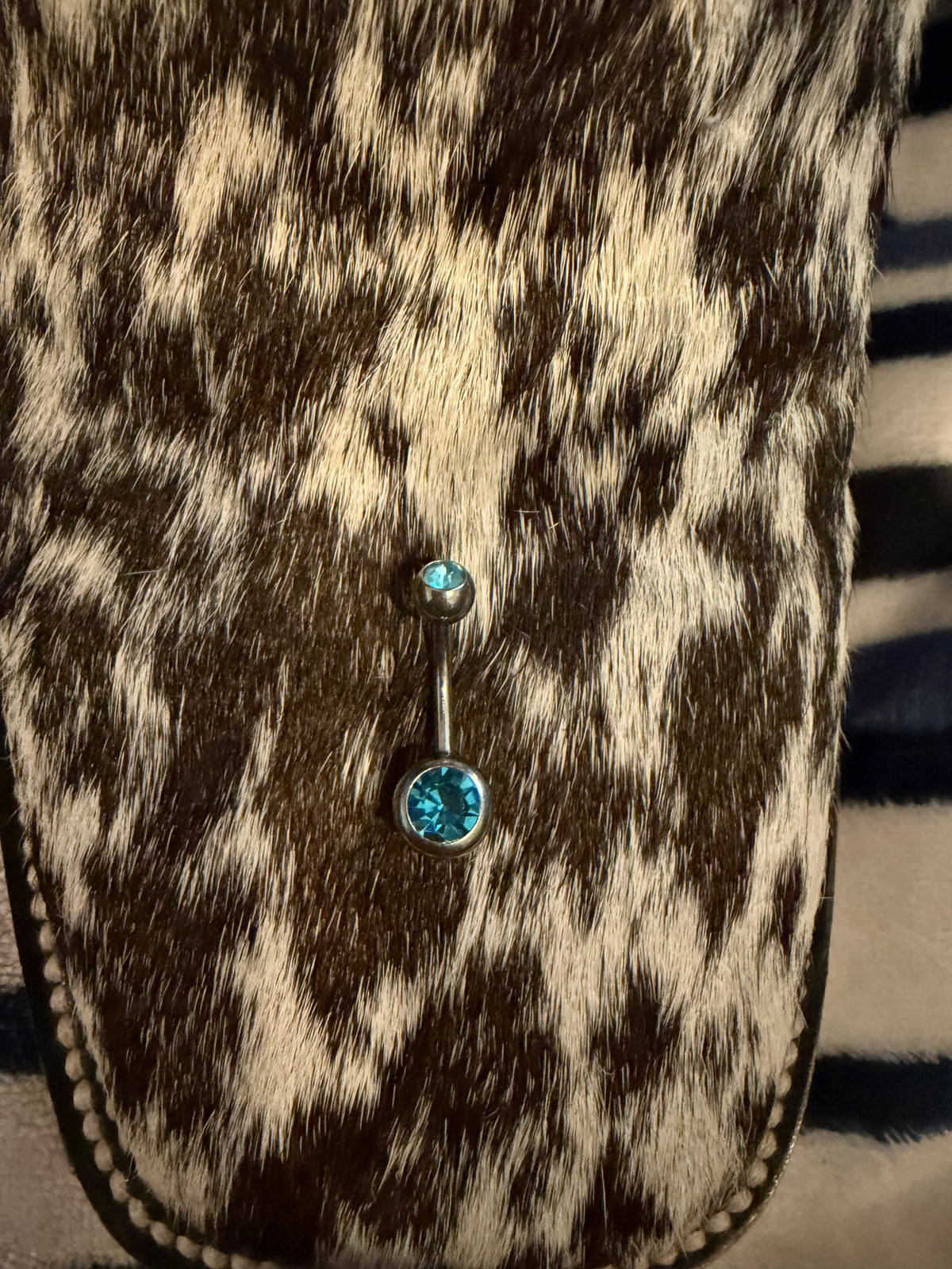 Turquoise Spark Belly Ring